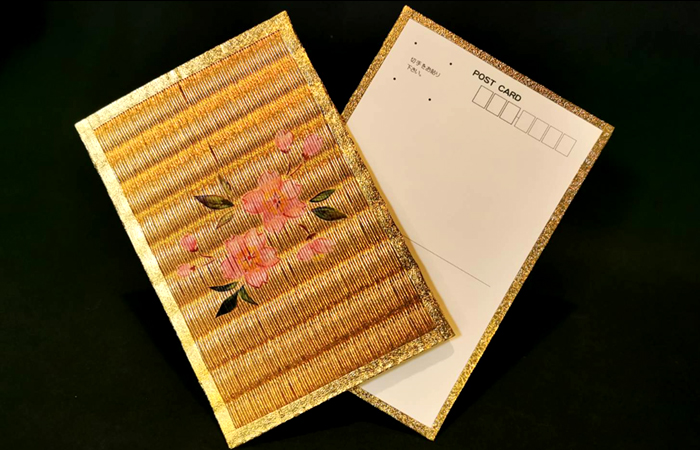 金の畳グリーティングカード